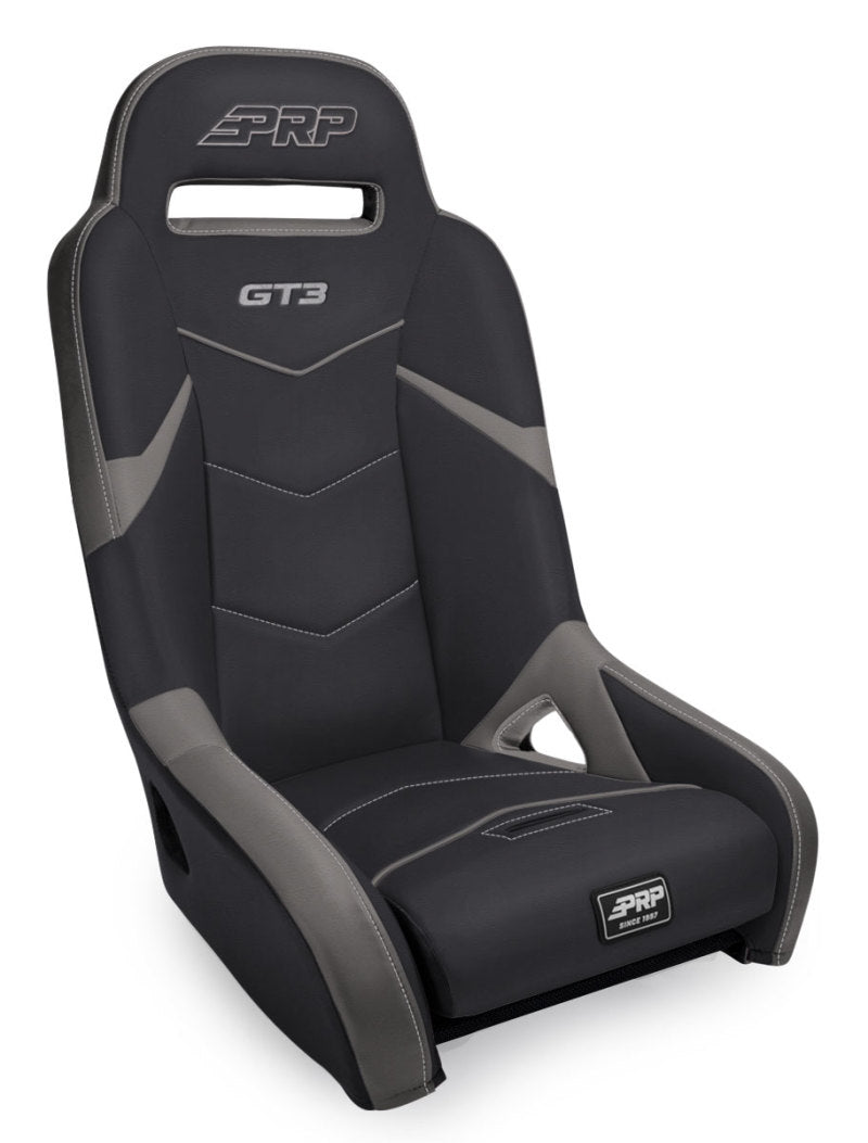 PRP Seats PRP GT3 Rear Suspension Seat- Black/Grey
