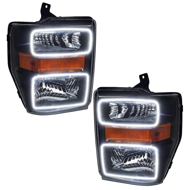 ORACLE Lighting Oracle 08-10 Ford F250/350 LED HL - Black - ColorSHIFT w/o Controller