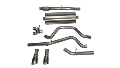 CORSA Performance Corsa 14-19 GMC Sierra/Chevy Silv 1500 Crew Cab/Std. Bed 5.3L V8 Polished Sport Dual Rear CB Exhaust