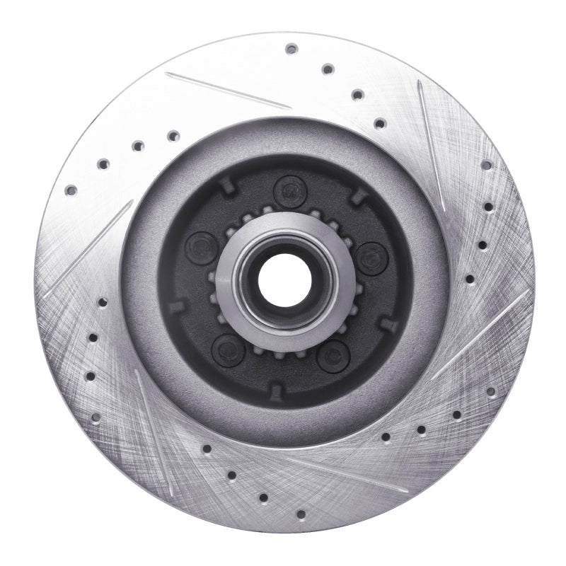 R1 Concepts R1 1969-1973 Chrysler New Yorker Front Left Drilled & Slotted Silver Brake Rotor