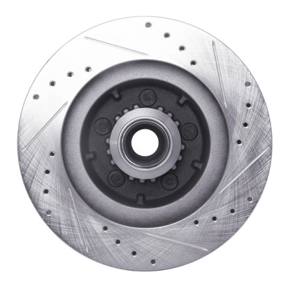 R1 Concepts R1 1969-1973 Chrysler New Yorker Front Left Drilled & Slotted Silver Brake Rotor