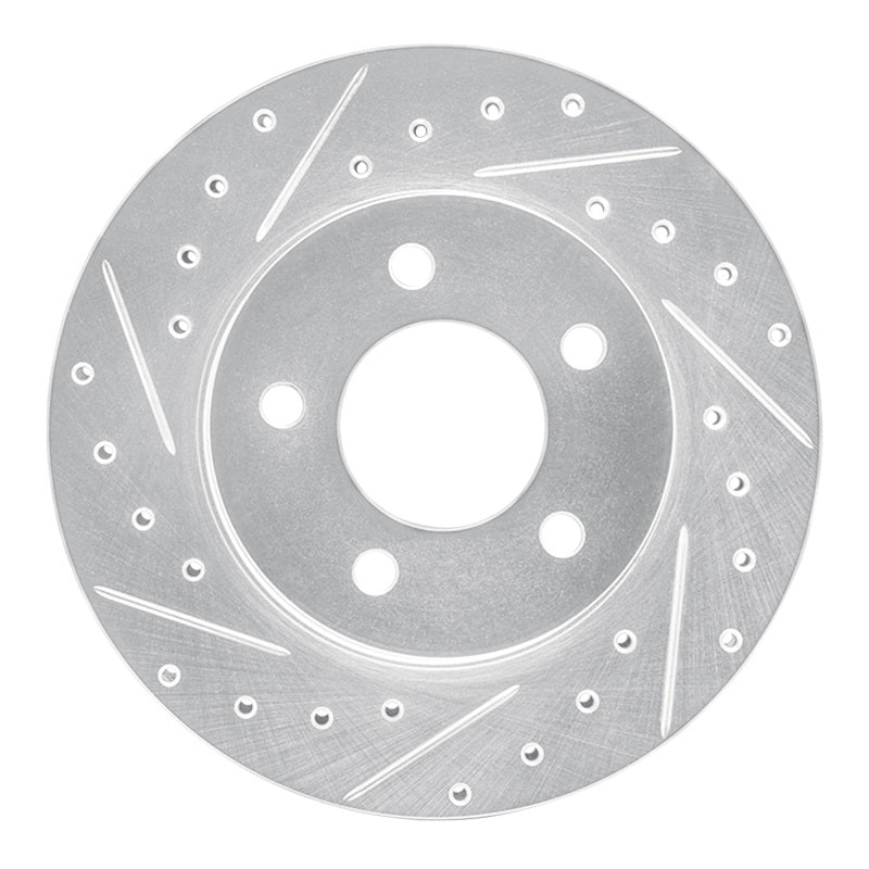 R1 Concepts R1 93-97 Chrysler CONCORDE Front Left Drilled & Slotted Silver Brake Rotor