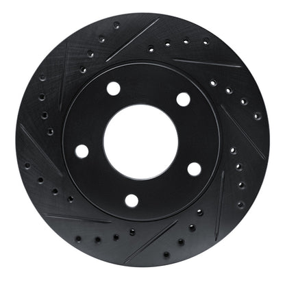 R1 Concepts R1 69-78 Cadillac Eldorado Front/Rear Left Drilled & Slotted Black Brake Rotor