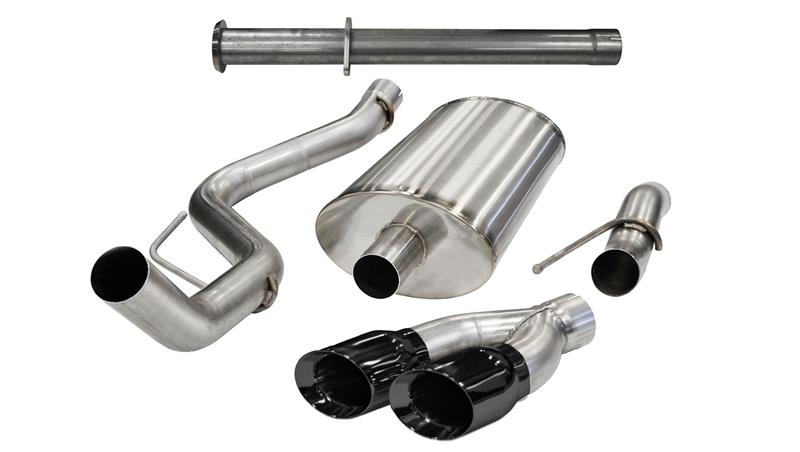 CORSA Performance Corsa 2011-2014 Ford F-150 Raptor 6.2L V8 145in Wheelbase Black Xtreme Cat-Back Exhaust
