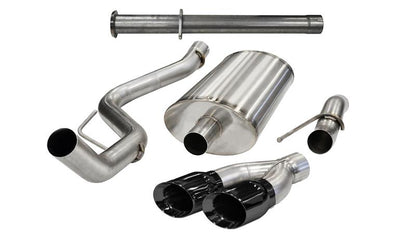 CORSA Performance Corsa 2011-2014 Ford F-150 Raptor 6.2L V8 145in Wheelbase Black Xtreme Cat-Back Exhaust