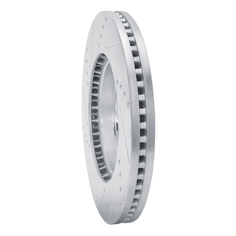 R1 Concepts R1 2006-2019 Toyota HiAce (Mexico) Front Right Drilled & Slotted Silver Brake Rotor