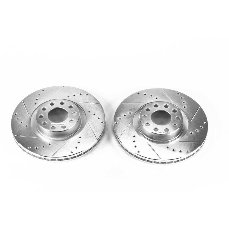 PowerStop Power Stop 00-04 Audi A6 Quattro Front Evolution Drilled & Slotted Rotors - Pair