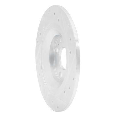 R1 Concepts R1 01-05 Mazda Miata Rear Left Drilled & Slotted Silver Brake Rotor