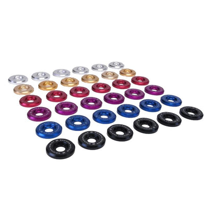 Skunk2 Racing Skunk2 Large Fender Black Anodized Washer Kit (6 Pcs.)