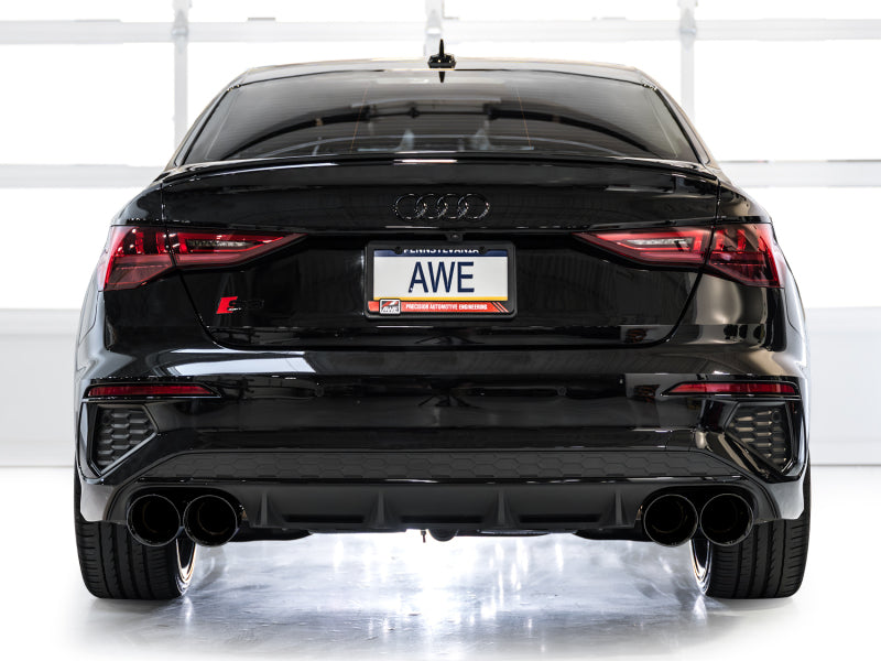 AWE Tuning 22-24 Audi 8Y S3 Touring Edition Exhaust - Diamond Black Tips