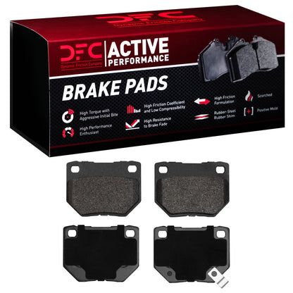 DFC 06-07 Subaru Impreza Rear Active Performance Pads - Low Metallic