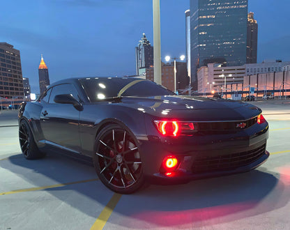 ORACLE Lighting Oracle Chevrolet Camaro Non-RS 14-15 Halo Kit Round Style - ColorSHIFT