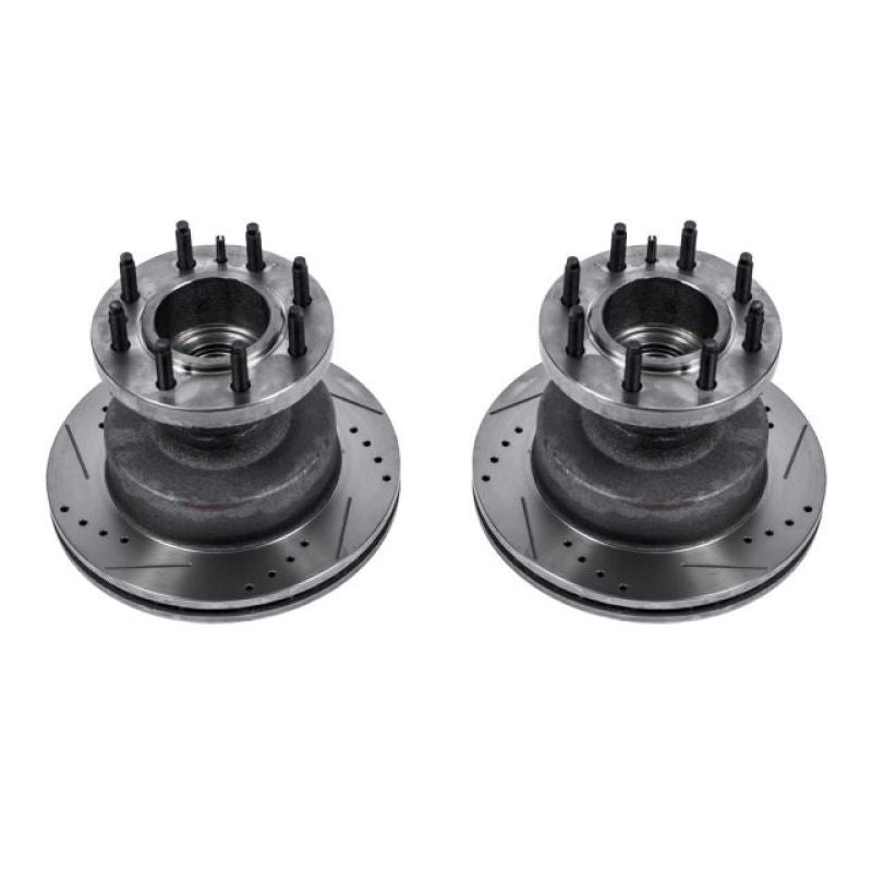 PowerStop Power Stop 03-07 Ford E-450 Super Duty Front Drilled & Slotted Rotor - Pair