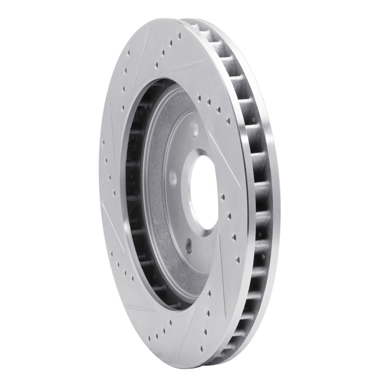R1 Concepts R1 97-9 Chevrolet Corvette Left Front Drilled Black Brake Rotor