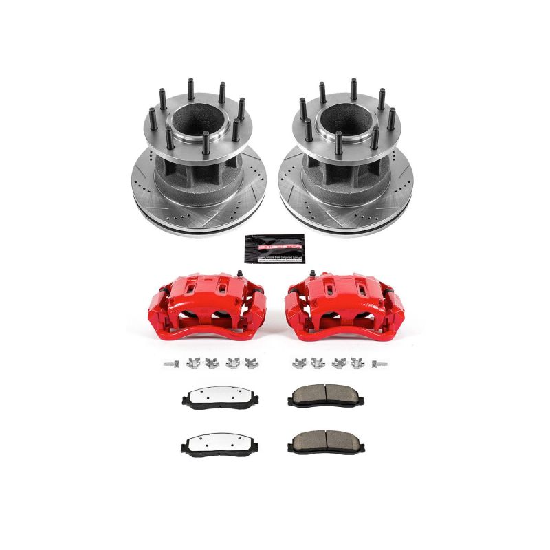 PowerStop Power Stop 2012 Ford F-350 Super Duty Front Z36 Truck & Tow Kit w/Cals