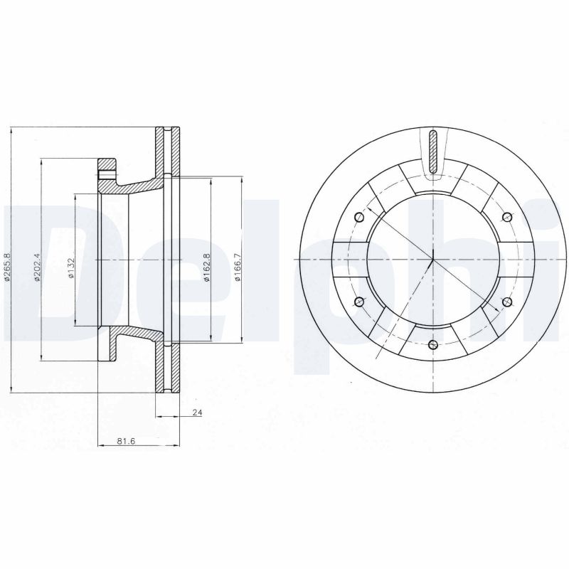 DELPHI BG4285 Brake Disc .