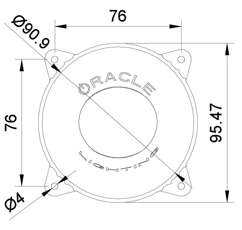 ORACLE Lighting Oracle 95mm 15W High Beam LED Emitter - 6000K