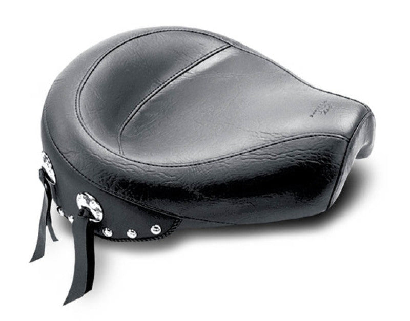 Mustang Motorcycle Mustang 82-03 Harley Sportster Wide Touring Solo Seat w/Studs - Black