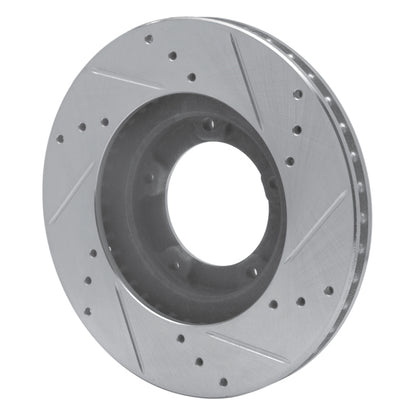 R1 Concepts R1 95-04 Toyota Tacoma Front Left Drilled & Slotted Silver Brake Rotor