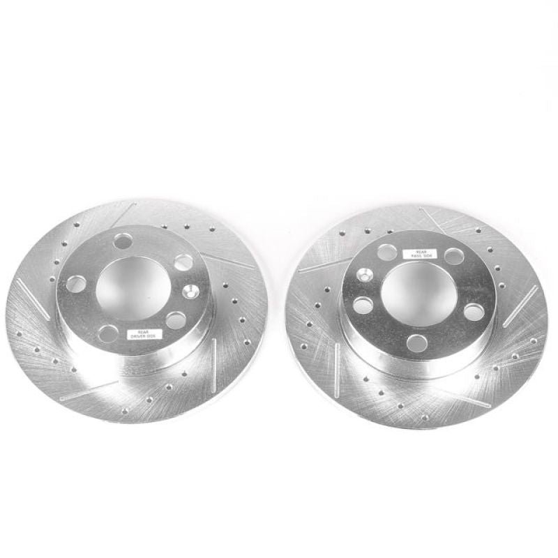 PowerStop Power Stop 99-06 Audi TT Rear Evolution Drilled & Slotted Rotors - Pair