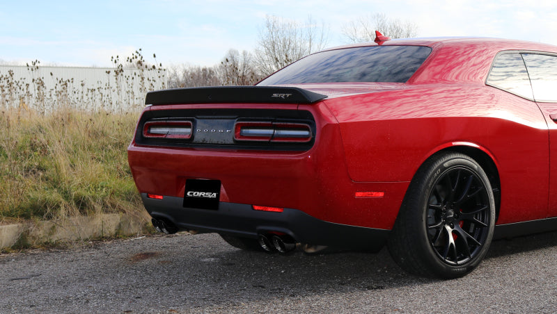 CORSA Performance Corsa 2015-2023 Dodge Challenger Hellcat Dual Rear Exit Extreme Exhaust w/ 3.5in Black Tips