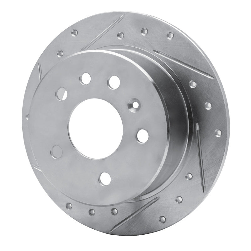 R1 Concepts R1 94-96 Saab 900 Rear Left Drilled & Slotted Silver Brake Rotor