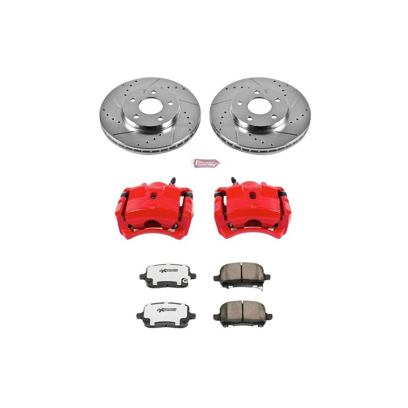 PowerStop Power Stop 04-08 Chevrolet Malibu Front Z26 Street Warrior Brake Kit w/Calipers