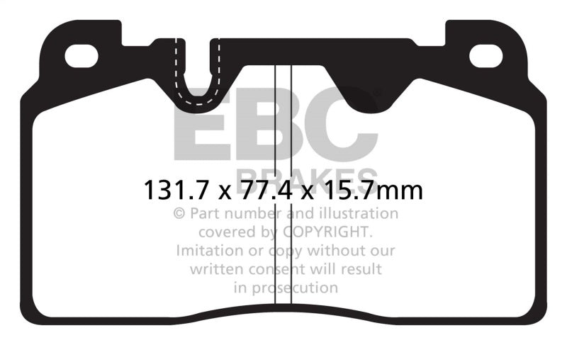 EBC 12-18 Audi Q5 BR 2.0T Extra Duty Front Brake Pads