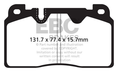 EBC 12-18 Audi Q5 BR 2.0T Extra Duty Front Brake Pads