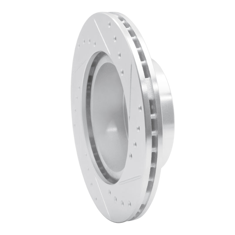 R1 Concepts R1 89-92 Toyota Cressida Front Left Drilled & Slotted Silver Brake Rotor