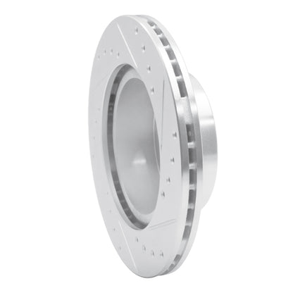 R1 Concepts R1 89-92 Toyota Cressida Front Left Drilled & Slotted Silver Brake Rotor