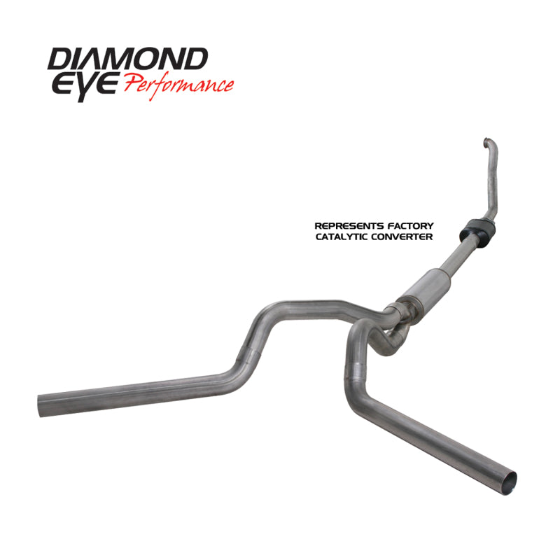 Diamond Eye Performance Diamond Eye KIT 4in TB MFLR RPLCMENT PIPE DUAL SS 94-97 5 7 3L F250/F350 PWRSTROKE NFS W CARB STDS