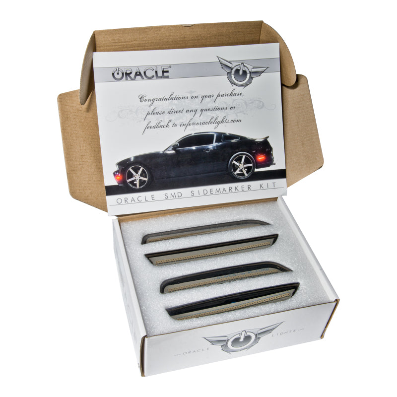 ORACLE Lighting Oracle 10-14 Ford Mustang Concept Sidemarker Set - Tinted - No Paint