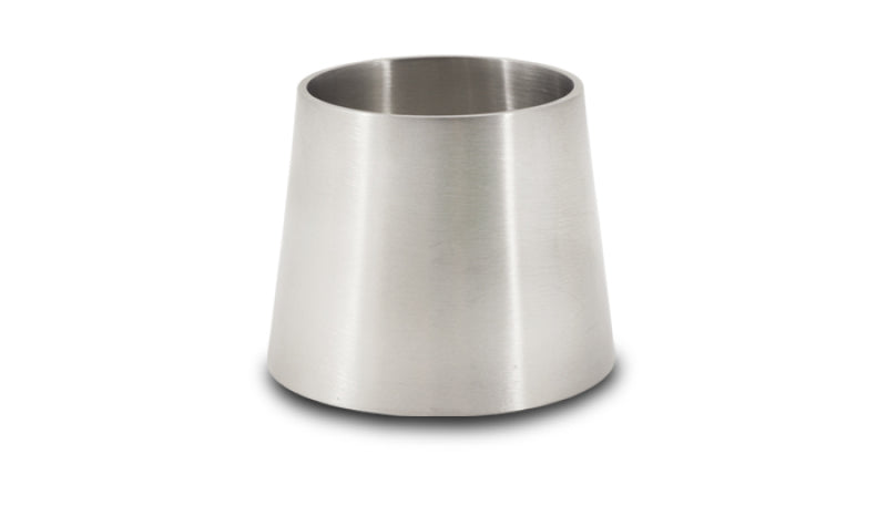Vibrant 2.5in x 3in T304 Stainless Steel Straight (Concentric) Reducer