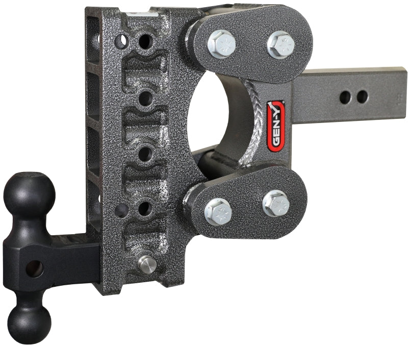 GEN-Y Hitch Gen-Y The Boss Torsion-Flex 2.5in Shank 7.5in Drop 1.1K TW 10K Hitch w/GH-031 Dual-Ball