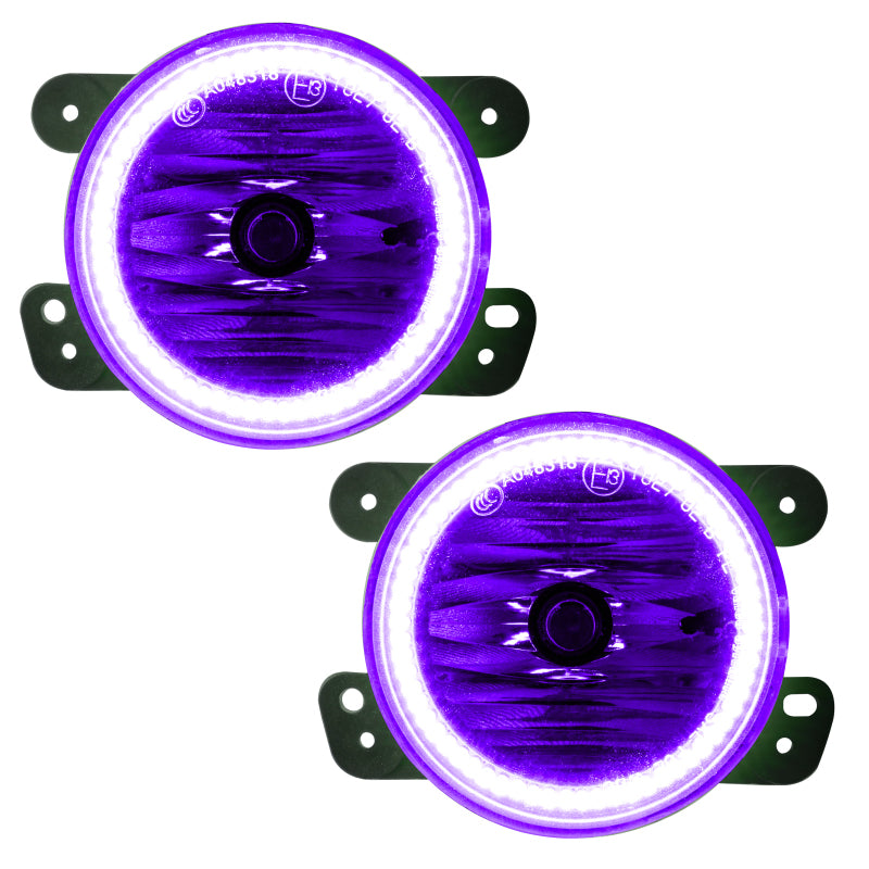 ORACLE Lighting Oracle 07-17 Jeep Wrangler LED Fog Light Halo Kit - UV/Purple