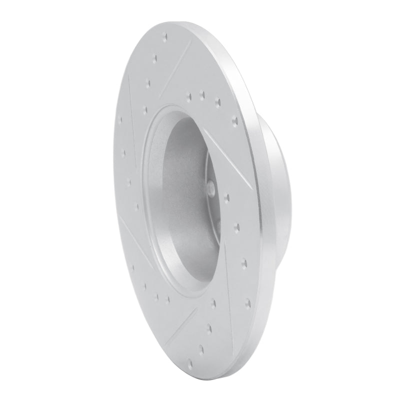 R1 Concepts R1 68-76 Mercedes-Benz 220 Front Right Drilled & Slotted Silver Brake Rotor