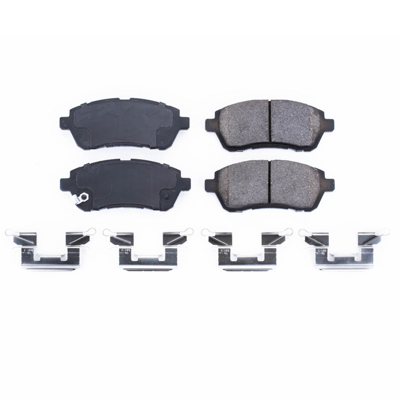 PowerStop Power Stop 11-14 Mazda 2 Front Z17 Evolution Ceramic Brake Pads w/Hardware