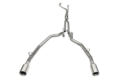 CORSA Performance Corsa 2021-2024 Dodge Ram TRX Crew Cab Baja Catback Exhaust Dual Rear Satin Tip