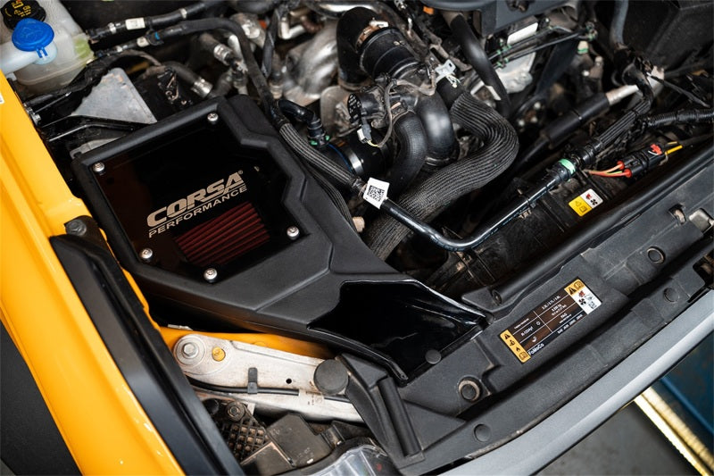 CORSA Performance Corsa 2021-2025 Ford Bronco 2.3L Closed Box Air Intake With DryTech 3D Dry Filter