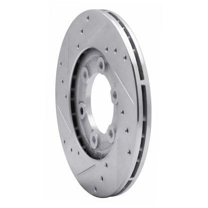 R1 Concepts R1 1986-1993 Mazda B2200 Front Right Drilled & Slotted Silver Brake Rotor