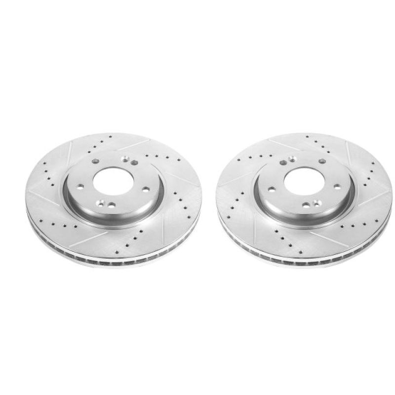 PowerStop Power Stop 12-16 Kia Sportage Front Evolution Drilled & Slotted Rotors - Pair