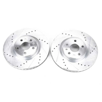 PowerStop Power Stop 08-14 Cadillac CTS Front Evolution Drilled & Slotted Rotors - Pair