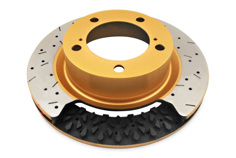 DBA 14-18 Audi RS7 (w/Iron Rotors) Front 5000 Series Cross Drilled Rotor w/Silver Hat