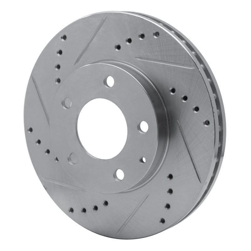 R1 Concepts R1 95-06 Mazda MPV Front Left Drilled & Slotted Silver Brake Rotor