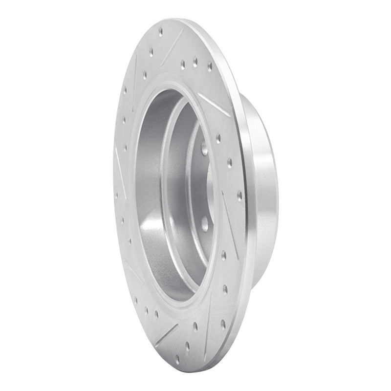 R1 Concepts R1 89-95 BMW 525I (USA/Canada) Rear Right Drilled & Slotted Silver Brake Rotor