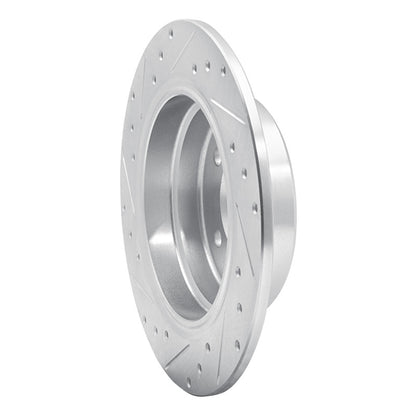 R1 Concepts R1 89-95 BMW 525I (USA/Canada) Rear Right Drilled & Slotted Silver Brake Rotor