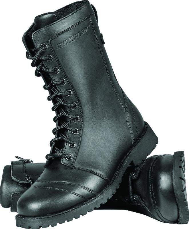 Speed and Strength Fast Times Leather Boots Black Womens Size - 10
