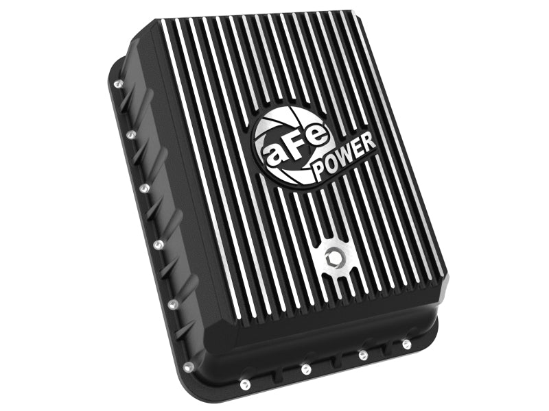 aFe POWER Pro Series Transmission Pan Black w/ Machined Fins RAM 3500 13-24 (AS69RC Transmission)