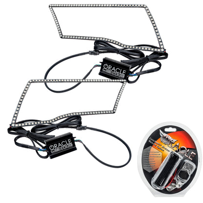 ORACLE Lighting Oracle Dodge Ram Sport 09-18 LED Headlight Halo Kit - ColorSHIFT w/ RF Controller